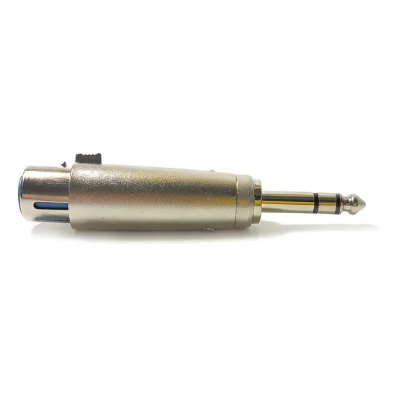 Plug Adaptador xlr Canon Fêmea X Plug P10 Stereo macho Foto 1
