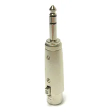 Plug Adaptador xlr Canon Fêmea X Plug P10 Stereo macho Foto mini 4
