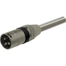 Plug Canon Xlr Macho Com Mola Metal Starcable 3 Pinos Foto mini  2