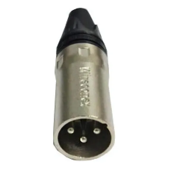 Plug Conector De Linha Xlr Macho Wireconex Profissional Foto 1