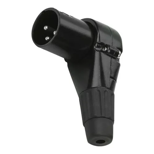 Plug Conector Santo Angelo Sas3 Xlr Macho 90 Graus Foto 1