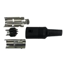 Plug Din Macho 5 Pinos Para Conexão Segurança E Resistente Foto mini 2
