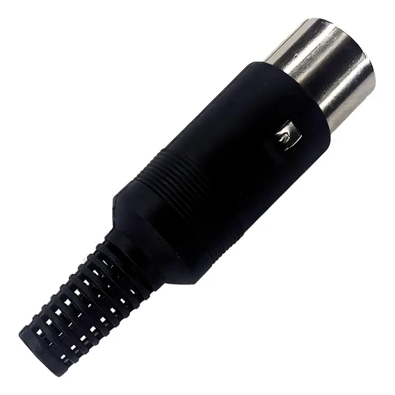 Plug Din Macho 5 Pinos Para Conexão Segurança E Resistente Foto 1
