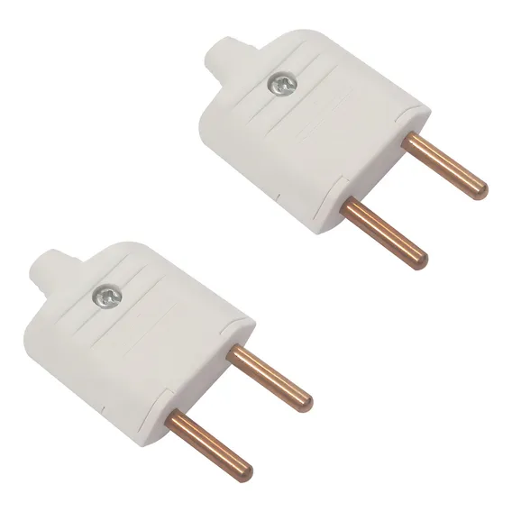 Plug Macho 2 Pino 10a Tomada Pino Macho Extensão -- 2 Foto 1