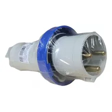 Plug Macho 2p+t 63a 220/240v 6h Azul Ip67 Brasikon Steck Foto  mini 1
