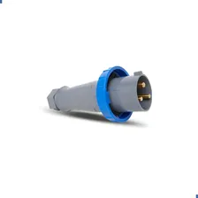 Plug Macho 2p+t 63a 220/240v 6h Azul Ip67 Brasikon Steck Foto mini  3