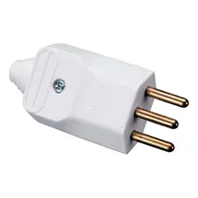 Plug Macho 3 Pinos 10a Tomada Profissional Prensa Cabos 2p+t Foto mini 1
