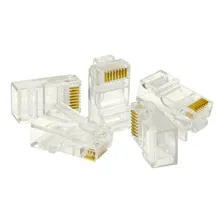 Plug Macho Conector Rj45 Cat5e 8 Vias - Kit Com 500 Unidades Foto  mini 1