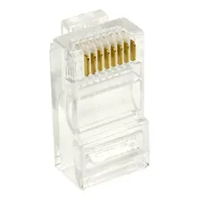 Plug Macho Conector Rj45 Cat5e 8 Vias - Kit Com 500 Unidades Foto mini  2