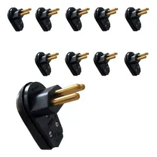 Plug Macho Gigante 2p+t 20a Preto Prensa Cabo 10 Pçs Votim 110v/220v Foto mini 2