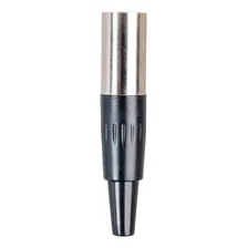 Plug Mini Xlr Macho 3 Pinos Profissional Foto mini  3