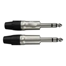 Plug P10 Stereo Wireconex WC 1123 10 unidades cor preto Foto mini  3