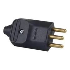 Plug Tomada 20a 2p+t Margirius Preta - 10 Uni. Cor Preto Foto  mini 1