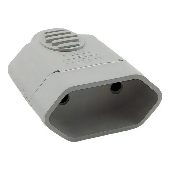 Plug Tomada Fêmea 10a 2p Cinza V22 Voltim Foto 1
