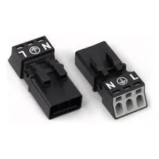 Plug Winsta 3 Pólos Macho/femea 890-233/890-223 Wago Foto  mini 1
