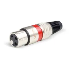 Plug Xlr Canon Xlr Macho FĂȘmea Profissional Microfone 10 Pçs Foto mini 3