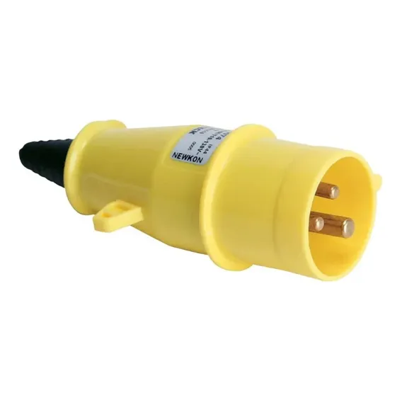 Plugue 2p+t 16a 127v Amarelo - N3074 127v Foto 1