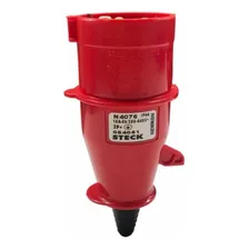 Plugue Macho Industrial 3p+t 16a 380v Vermelho Steck Foto mini 2