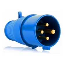Plugue Macho Industrial 3p+t 32a 9h 200-250v Azul N4279 Steck Foto mini 4