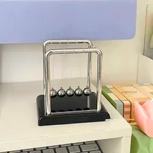 Pêndulo De Newton Luxo Tam Pequeno Decoração Escritório Mesa Foto mini 2
