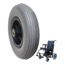 Pneu 200x50 Maciço C/ Roda Cadeira Rodas Manual Motorizada Foto  mini 1