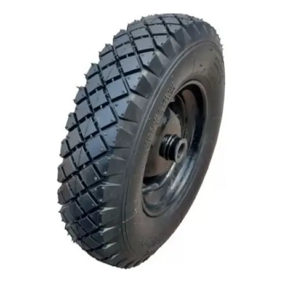 Pneu 400/8 Industrial Montado Roda Furo 7/8 Roda Reforçada Foto 1