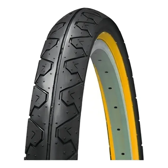 Pneu Bicicleta Aro 26 K90 Slick Balão Kenda Faixa Bege Cor Preto Foto 1