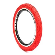 Pneu Bicicleta Bmx Cross Flame Slick Aro 20 - Colorido Cor Vermelho Foto mini 2