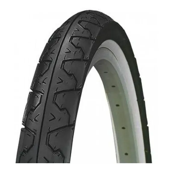 Pneu Bicicleta Kenda Faixa Branca Aro 24 Slick Bike Mtb Cor Preto Foto 1
