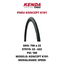 Pneu Bicicleta Kenda Koncept K191 Aro 700x23 Bike Speed Road Cor Preto Foto mini 4