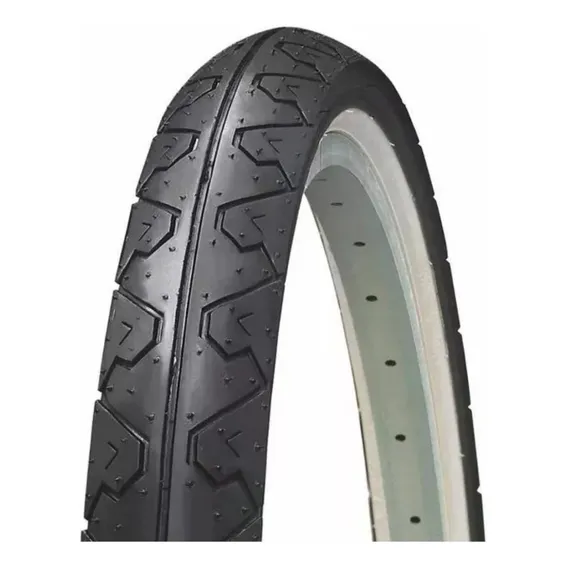 Pneu Bicicleta Mtb Kenda Com Faixa Branca Aro 20 Slick Cor Preto Foto 1
