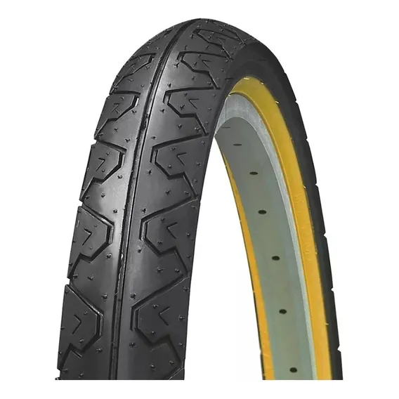 Pneu Bike Kenda Slick Mtb Aro 26 K90 Pto Faixa Amarelo Cor Preto Foto 1