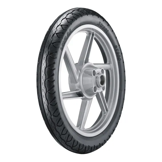 Pneu Biz Bis Pop 80/100-14 49l St200 Vipal Traseiro Foto 1
