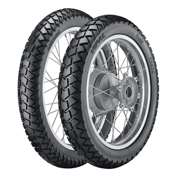 Pneu Bros 150 Xre 190 120/90-17 + 90/90-19 Tr300 Vipal Foto 1