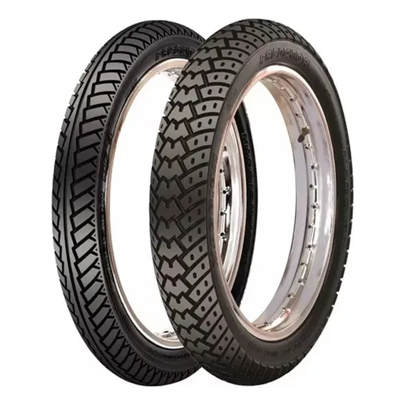 Pneu Casal 275/18 E 100/90-18 Predator S/ Câmara Maggion Foto 1