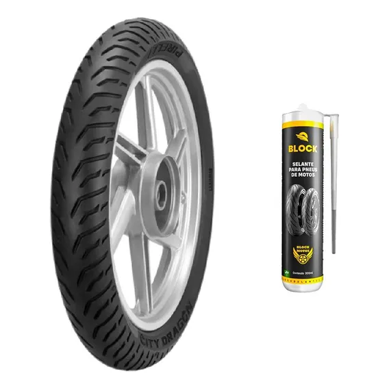 Pneu Cg 125 Cargo 90/90-18 57p City Dragon Pirelli + Selante Foto 1