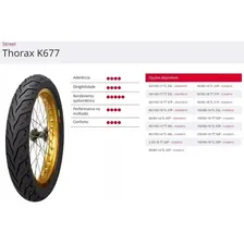 Pneu De Moto 80/100-18tt 47p K677f Thorax - Kenda Foto mini 4
