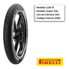 Pneu Dianteiro Pirelli Super City 2.50-17 Tt Honda Biz Foto mini 2