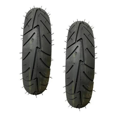 Pneu Dianteiro + Traseiro Maggion 350-10 An Burgman 125 Foto 1