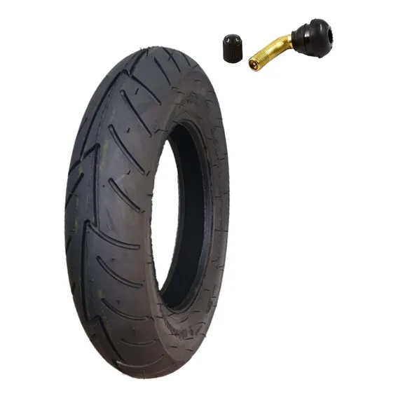 Pneu Maggion D/t 350-10 Street Sport Suzuki Burgman + Bico Foto 1