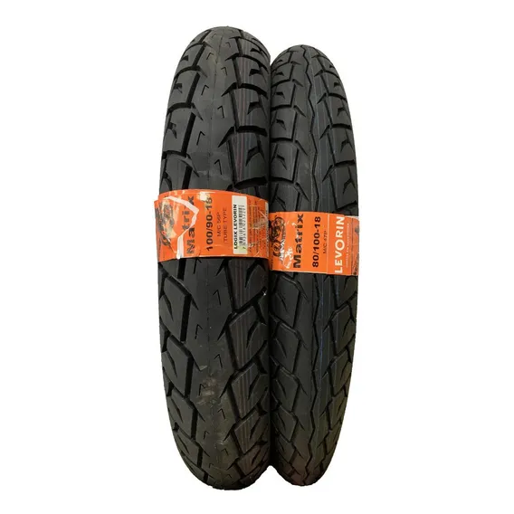 Pneu Matrix Cg Titan150160 100/90-18 + 80/100-18 Levorin Foto 1