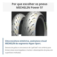 Pneu Michelin Power 5 Dianteiro 120/70-17 Foto mini 2