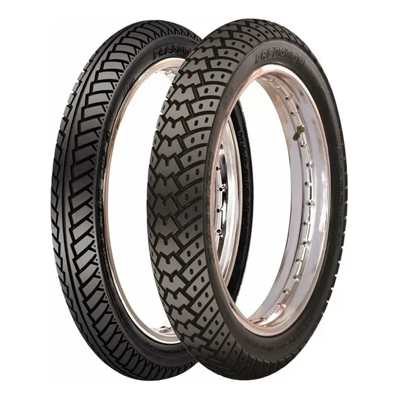 Pneu Moto Cg 90/90-18 + 2.75-18 Predator C/c Maggion Foto 1
