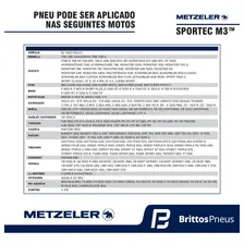 Pneu Moto Metzeler Aro 17 Sportec M3 180/55 R17 73w Foto mini 3