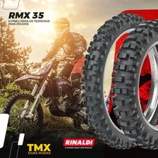 Pneu Moto Rinaldi Aro 19 Rmx35 110/90-19 62m Tt - Traseiro Foto mini  2