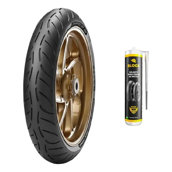 Pneu Mt 07 120/70r17 Zr Tl 58w Sportec M7 Metzeler + Selante Foto 1