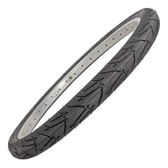 Pneu Para Bicicleta Aro 20 Levorin Praieiro Slick Balão Cor Preto Foto 1