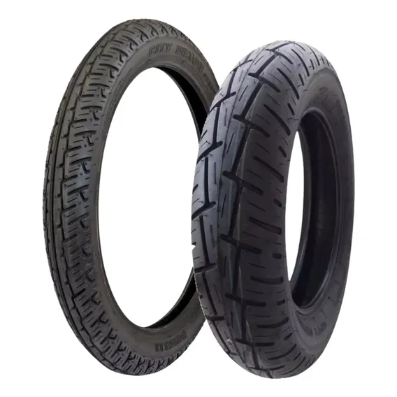 Pneu Pirelli 3.00-18 + 120/90-16 City Demon Moto Foto 1