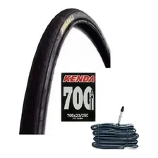 Pneu Pirelli Tornado Alfa 700x25 Bike Speed + Camara Kenda Cor Preto Foto mini 1
