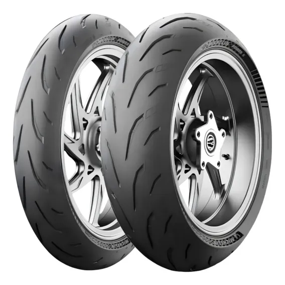 Pneu Power 6 110/70r17 + 150/60r17 Michelin Foto 1